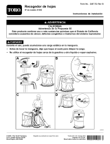 Toro Ultra Blower/Vacuum and Leaf Collector Combo Guía de instalación