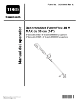 Toro PowerPlex 14in 40V MAX String Trimmer Manual de usuario