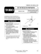 Toro Replacement Bag, Blower/Vacuums Guía de instalación