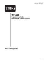 Toro Ultra 225 Blower/Vacuum Manual de usuario