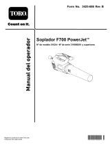 Toro PowerJet F700 Blower Manual de usuario