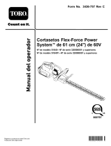 Toro Flex-Force Power System 24in 60V Hedge Trimmer Manual de usuario