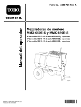 Toro MMX-850E-S Mortar Mixer Manual de usuario
