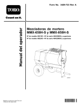 Toro MMX-858H-S Mortar Mixer Manual de usuario