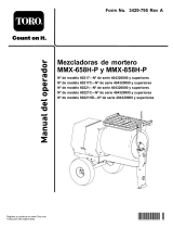 Toro MMX-858H-P Mortar Mixer Manual de usuario