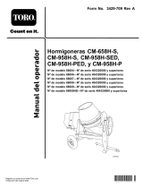 Toro CM-658H-S Concrete Mixer Manual de usuario
