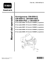 Toro CM-958H-SED Concrete Mixer Manual de usuario