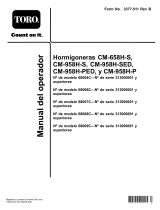 Toro CM-958H-S Concrete Mixer Manual de usuario