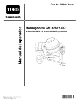 Toro CM-1258Y-SD Concrete Mixer Manual de usuario