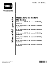 Toro MM-858H-S Mortar Mixer Manual de usuario