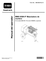 Toro MM-858H-P Mortar Mixer Manual de usuario