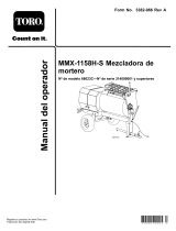 Toro MMX-1158H-S Mortar Mixer Manual de usuario