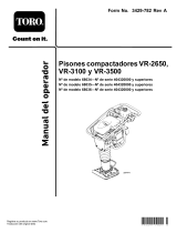 Toro VR-2650 Rammer Compactor Manual de usuario