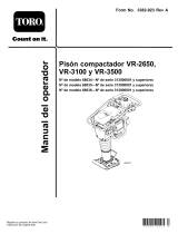 Toro VR-3100 Rammer Compactor Manual de usuario