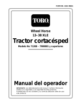 Toro 13-38XL Lawn Tractor Manual de usuario