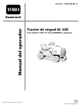 Toro XL 320 Lawn Tractor Manual de usuario