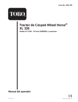 Toro XL 320 Lawn Tractor Manual de usuario