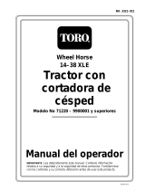 Toro 14-38XL Lawn Tractor Manual de usuario