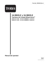 Toro Wheel Horse 16-38HXLE Manual de usuario