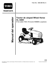 Toro XL 440H Lawn Tractor Manual de usuario