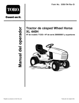 Toro XL 440H Lawn Tractor Manual de usuario
