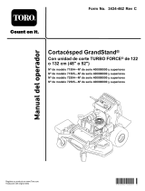 Toro GrandStand Mower, With 48in TURBO FORCE Cutting Unit Manual de usuario
