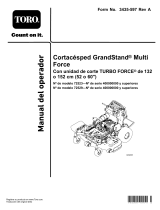 Toro GrandStand Multi Force Mower, With 60in TURBO FORCE Cutting Unit Manual de usuario
