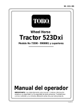 Toro 523Dxi Garden Tractor Manual de usuario