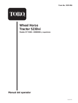 Toro 523Dxi Garden Tractor Manual de usuario