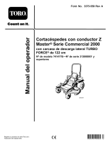 Toro Z Master Commercial 2000 Series Riding Mower, Manual de usuario