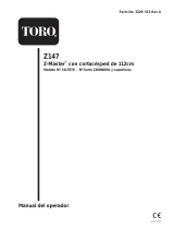 Toro Z147 Z Master, With 112cm SFS Side Discharge Mower Manual de usuario