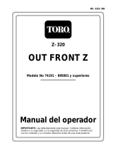 Toro OUT FRONT Z-320 Manual de usuario