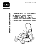 Toro Z589 Z Master, With 60in TURBO FORCE Side Discharge Mower Manual de usuario