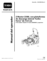 Toro Z500 Z Master, With 152cm TURBO FORCE Side Discharge Mower Manual de usuario