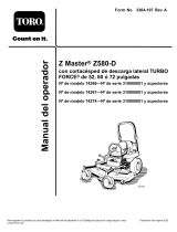 Toro Z580-D Z Master, With 60in TURBO FORCE Side Discharge Mower Manual de usuario