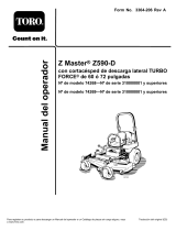 Toro Z Master Professional 7000 Series Riding Mower, With 60in TURBO FORCE Side Discharge Mower Manual de usuario