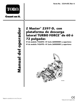 Toro Z597-D Z Master, With 182cm TURBO FORCE Side Discharge Mower Manual de usuario