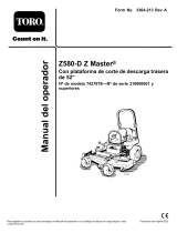 Toro Z Master Professional 7000 Series Riding Mower, With 52in Rear Discharge Mower Manual de usuario