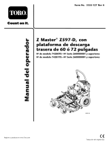 Toro Z597-D Z Master, With 72 Rear Discharge Mower Manual de usuario