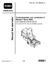 Toro Z Master 8000 Series Riding Mower, Manual de usuario