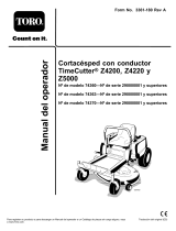 Toro TimeCutter Z4220 Riding Mower Manual de usuario