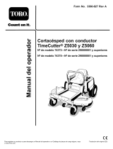 Toro TimeCutter Z5060 Riding Mower Manual de usuario