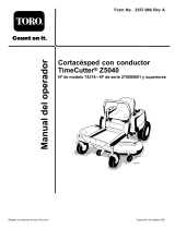 Toro TimeCutter Z5040 Riding Mower Manual de usuario