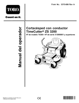 Toro TimeCutter ZS 3200 Riding Mower Manual de usuario
