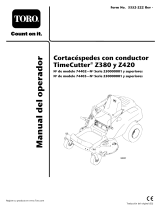 Toro TimeCutter Z420 Riding Mower Manual de usuario