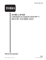 Toro 14-38Z TimeCutter Z Riding Mower Manual de usuario
