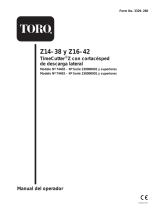Toro 16-42Z TimeCutter Z Riding Mower Manual de usuario