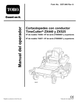Toro TimeCutter ZX440 Riding Mower Manual de usuario