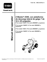Toro Z300 Z Master, With 34in 7-Gauge Side Discharge Mower Manual de usuario