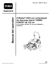 Toro Z450 Z Master, With 132cm TURBO FORCE Side Discharge Mower Manual de usuario
